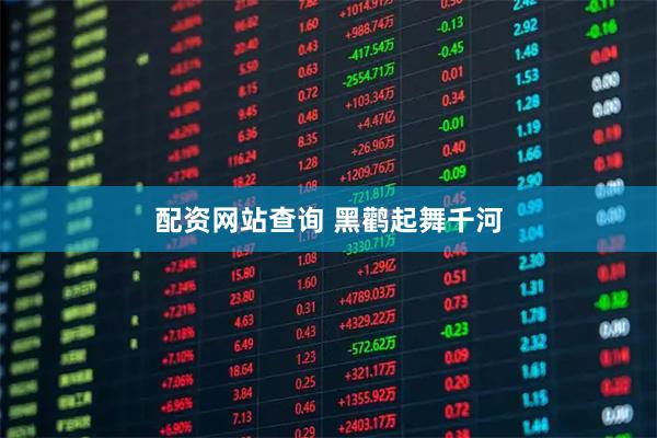 配资网站查询 黑鹳起舞千河